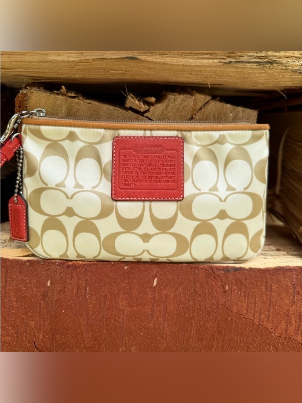 Coach Sateen Wristlet
